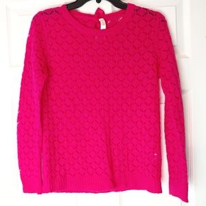 4/$15 🌻 CHEROKEE Girls Size XL Hot Pink Knit Sweater